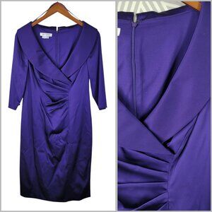 NEW Kay Unger Dress Size 10 Evening Cocktail Sheath Special Event Wedding Purple